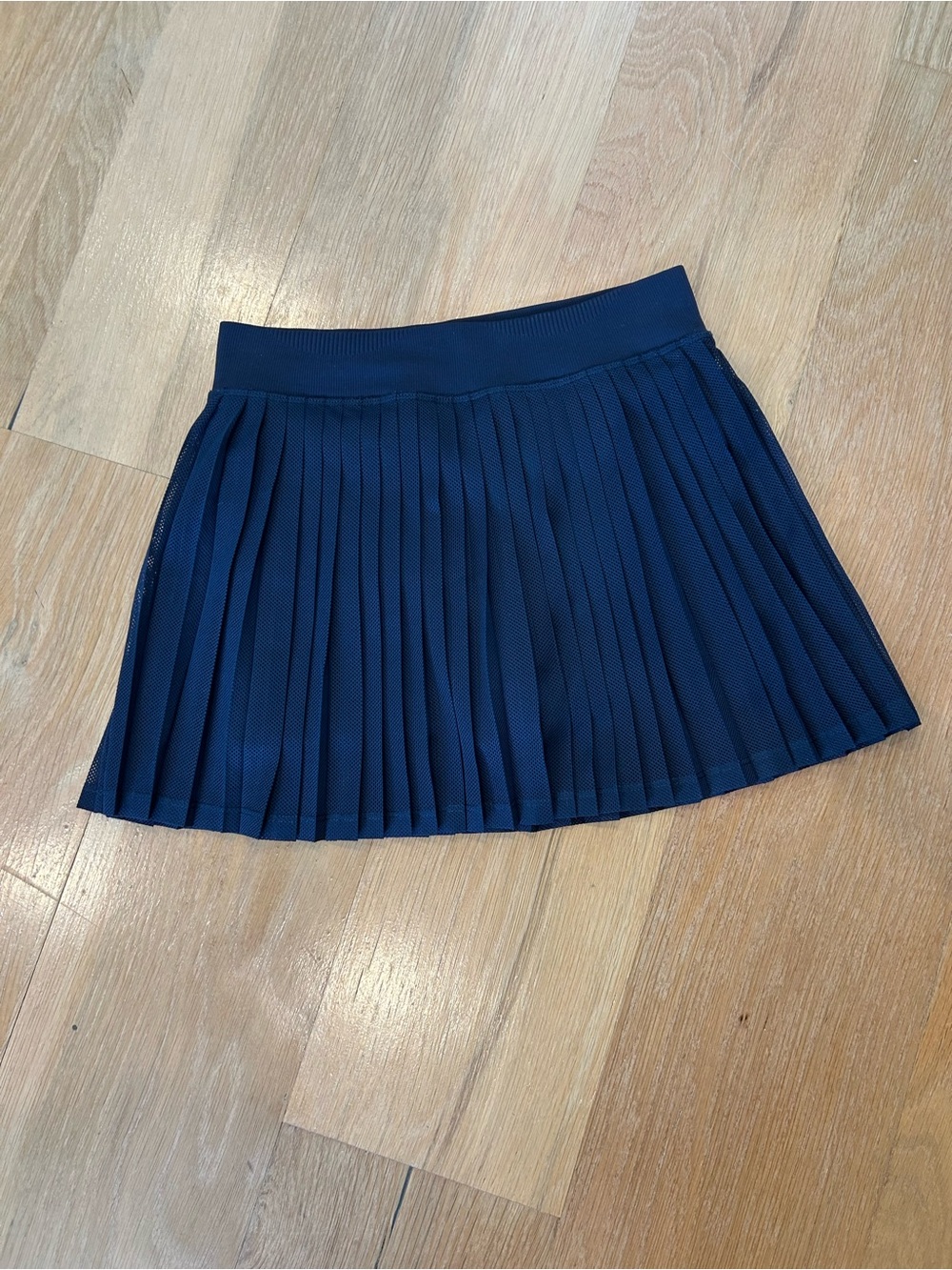 FP Movement by Free People Navy Pleated Mini Skirt